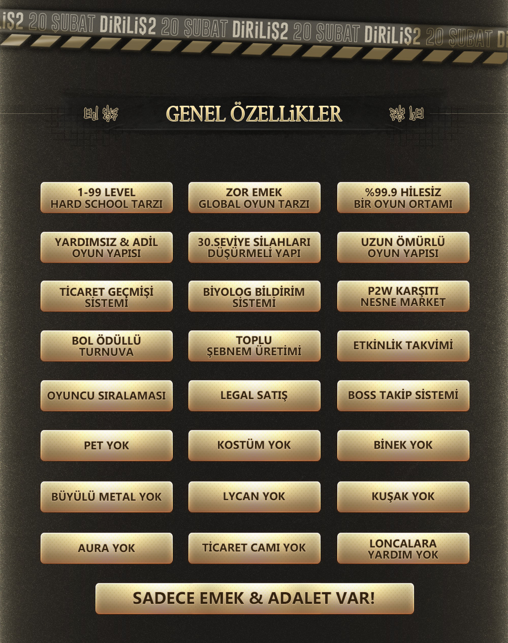Diriliş2 | 1-99 Hard Emek Yapısıyla 20 Şubat Tarihinde Açılıyor